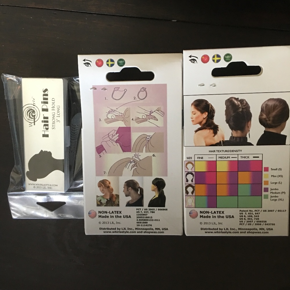 NEW Bun Twist Knot Hairstyle Maker + Bands Pins - Picture 3 of 3